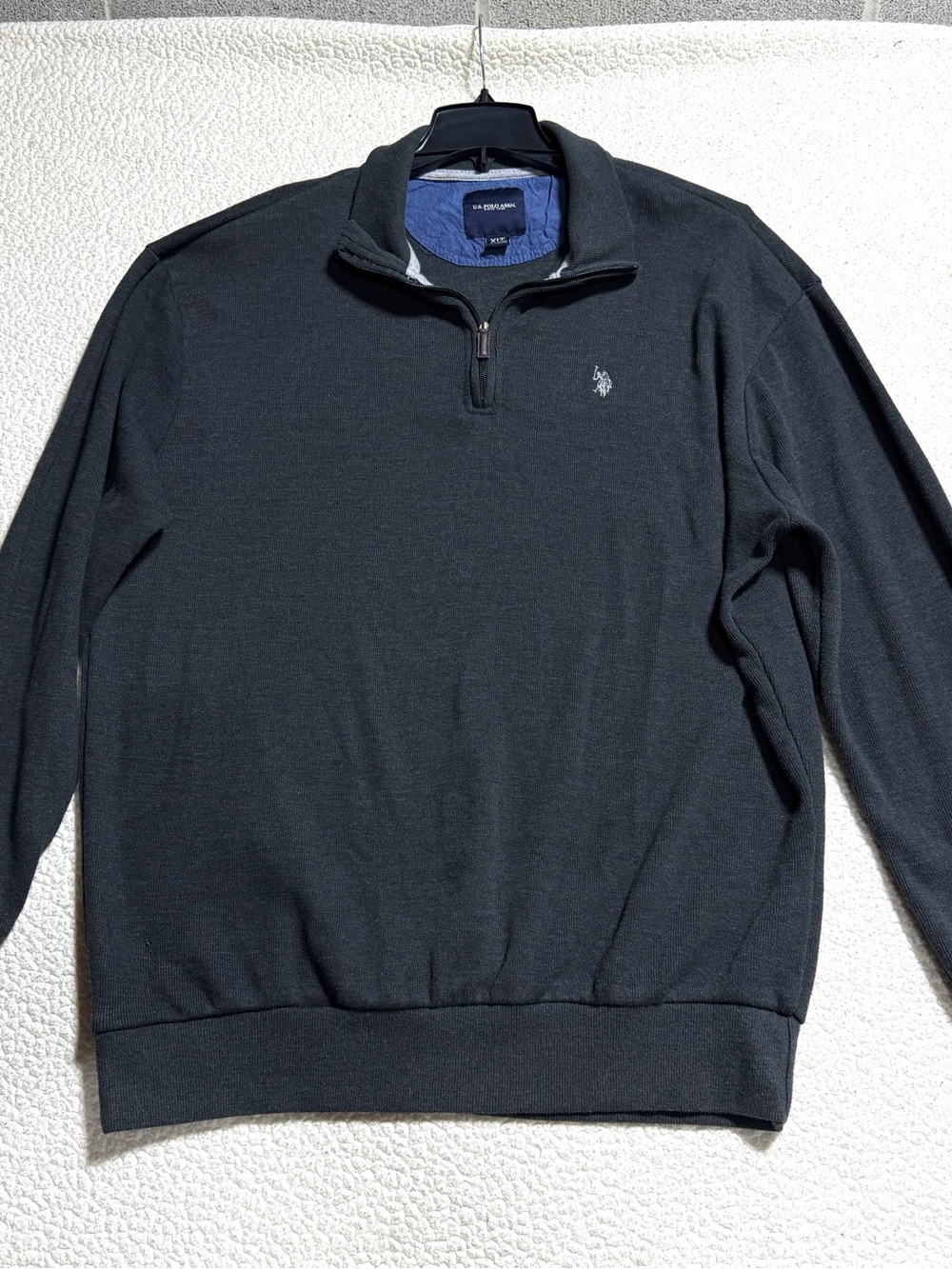 U.S. Polo Assn. Men's Black Half-Zip Sweater